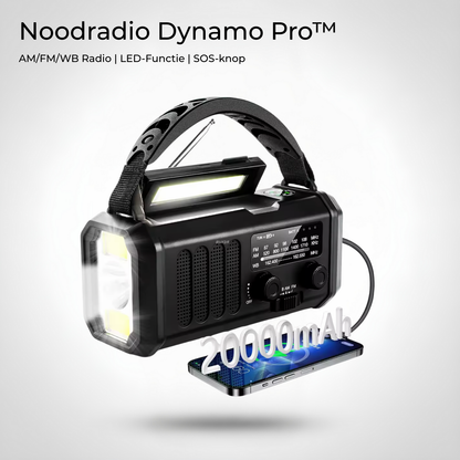 Noodradio Dynamo Pro™ – Solar & Powerbank 1200mAh